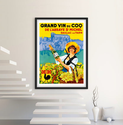 Affiche Vin du coq Gaillac