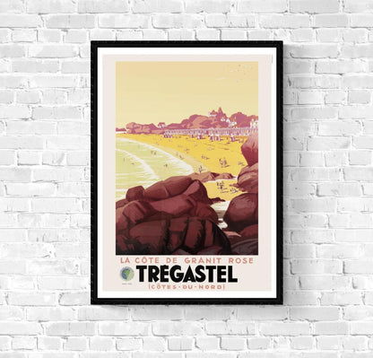 Affiche Trégastel Bretagne