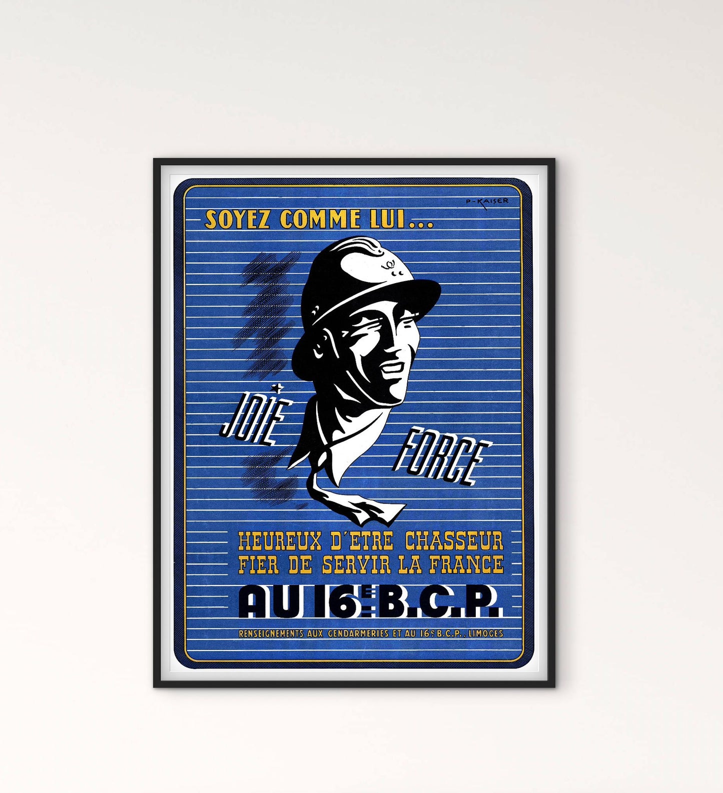 Affiche 16e bataillon de chasseurs à pied