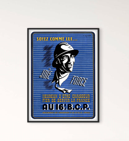 Affiche 16e bataillon de chasseurs à pied