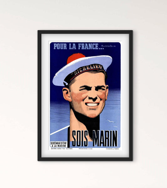 Affiche Marine Nationale sois marin recrutement
