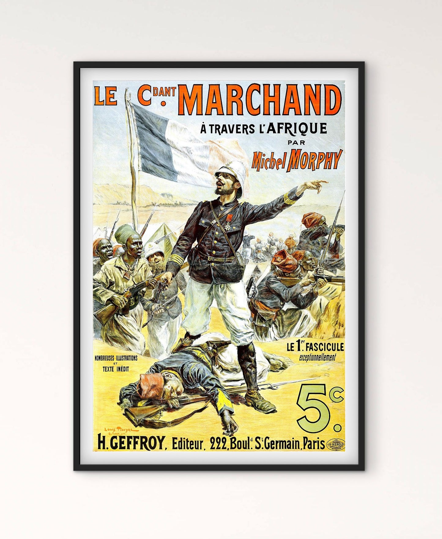 Affiche Commandant Marchand à travers l'Afrique