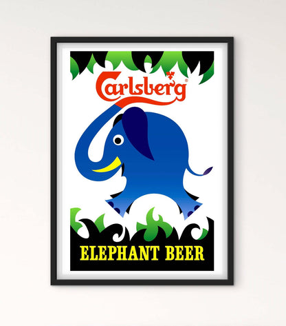 Affiche Bière Carlsberg éléphant