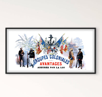 Affiche troupes coloniales