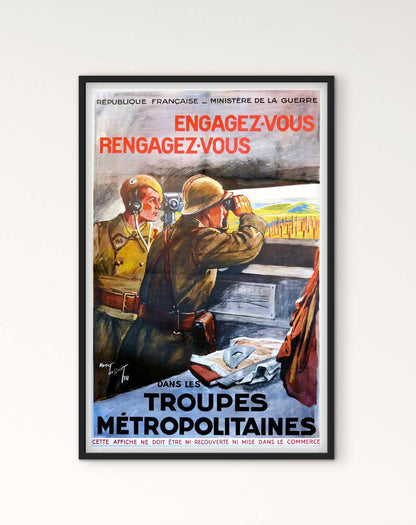 Affiche recrutement troupes métropolitaines