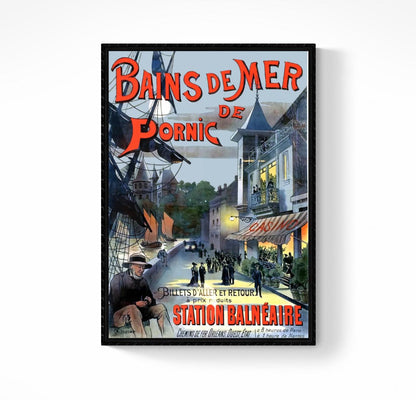 Affiche Pornic Bretagne