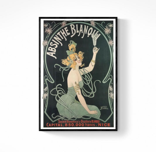 Affiche Absinthe Blanqui Nice