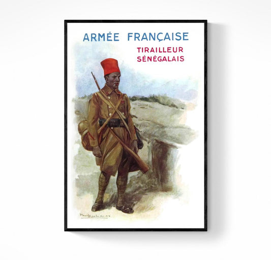 Affiche armée française Tirailleur Sénégalais