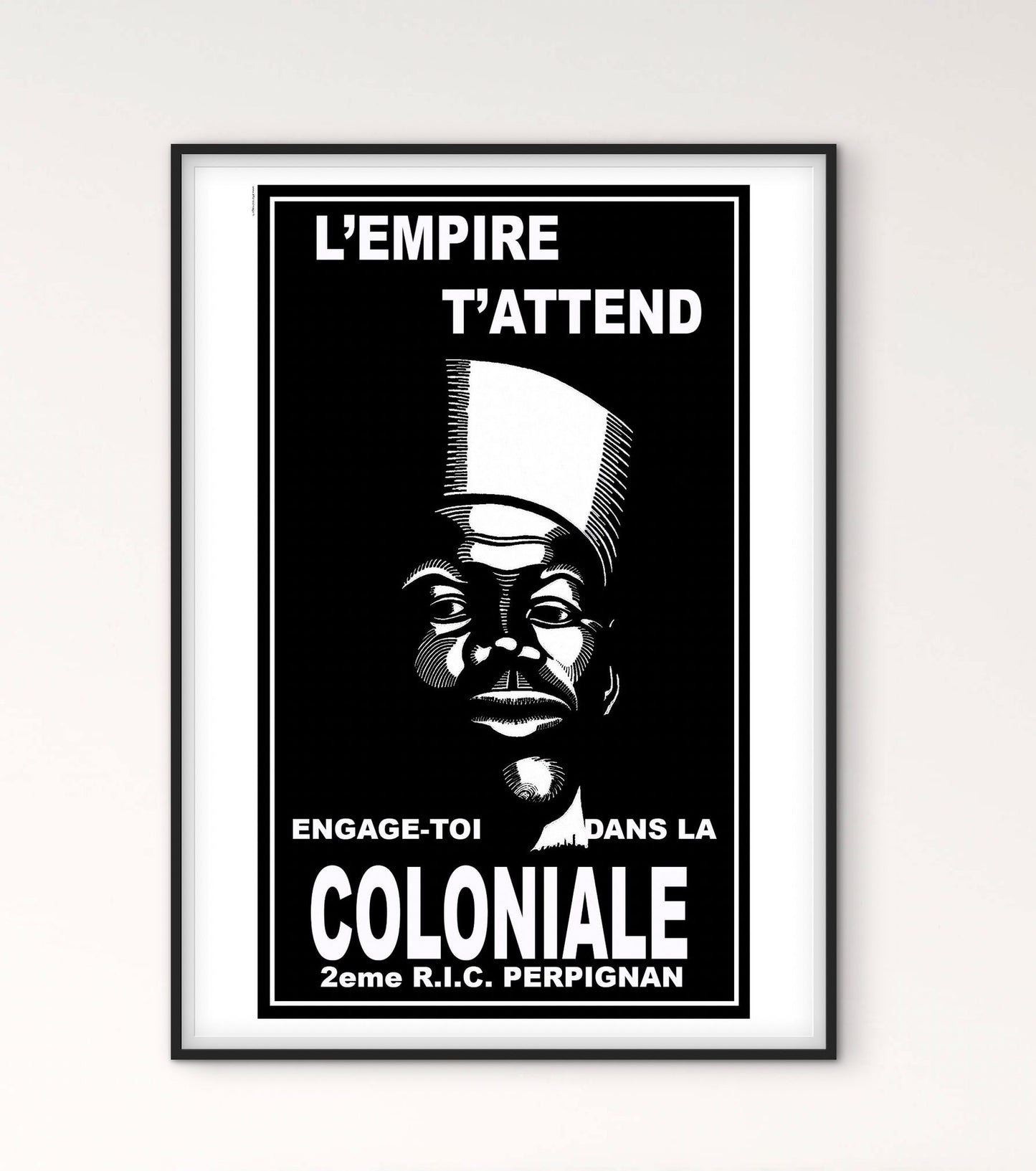 Affiche recrutement troupes coloniales