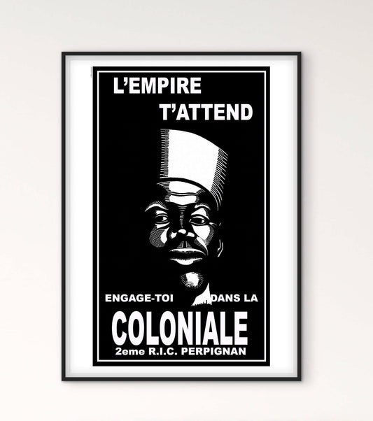 Affiche recrutement troupes coloniales