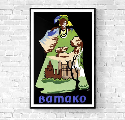 Affiche Bamako Mali affichevintagefrance