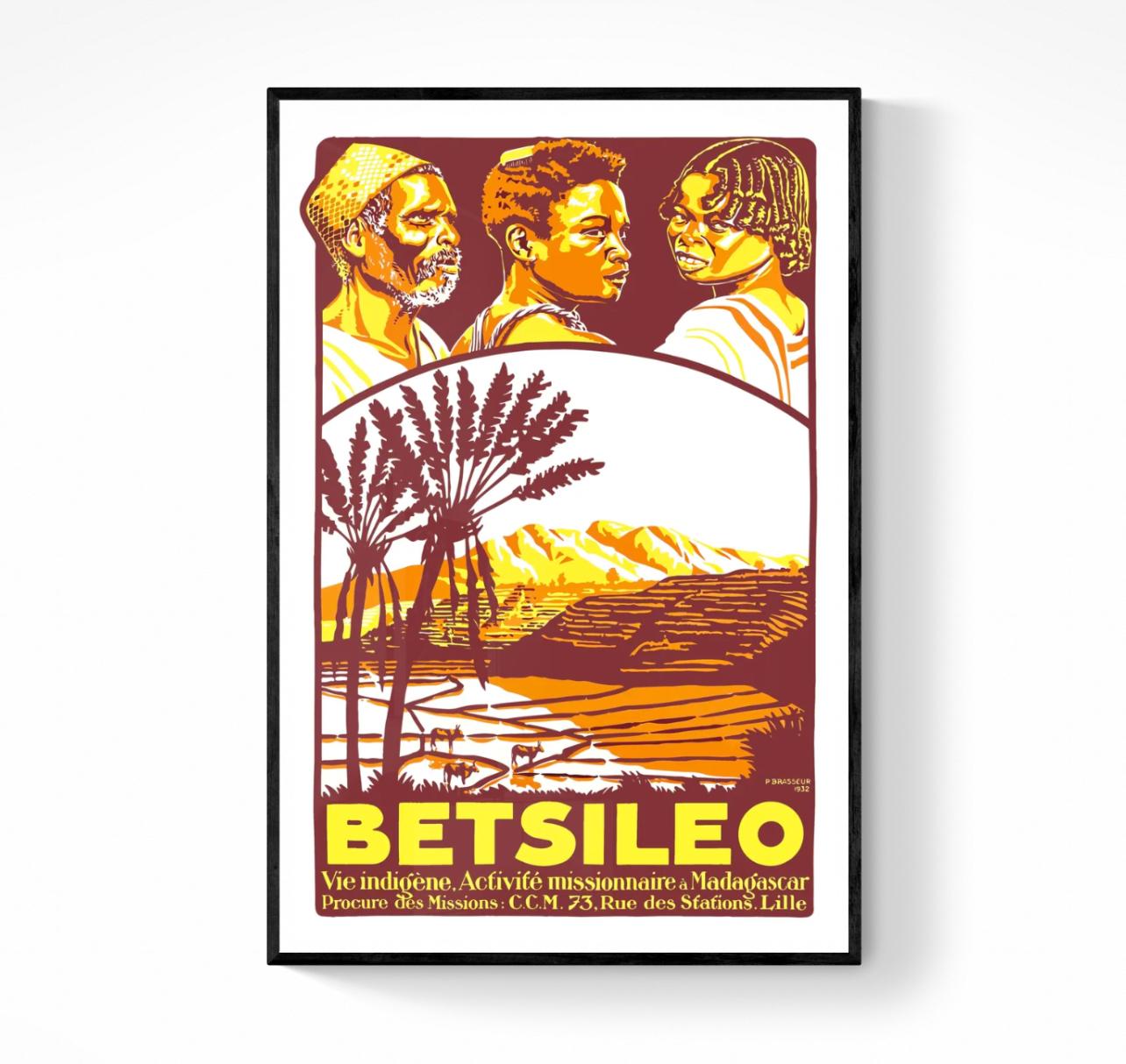 Affiche Betsileo Madagascar