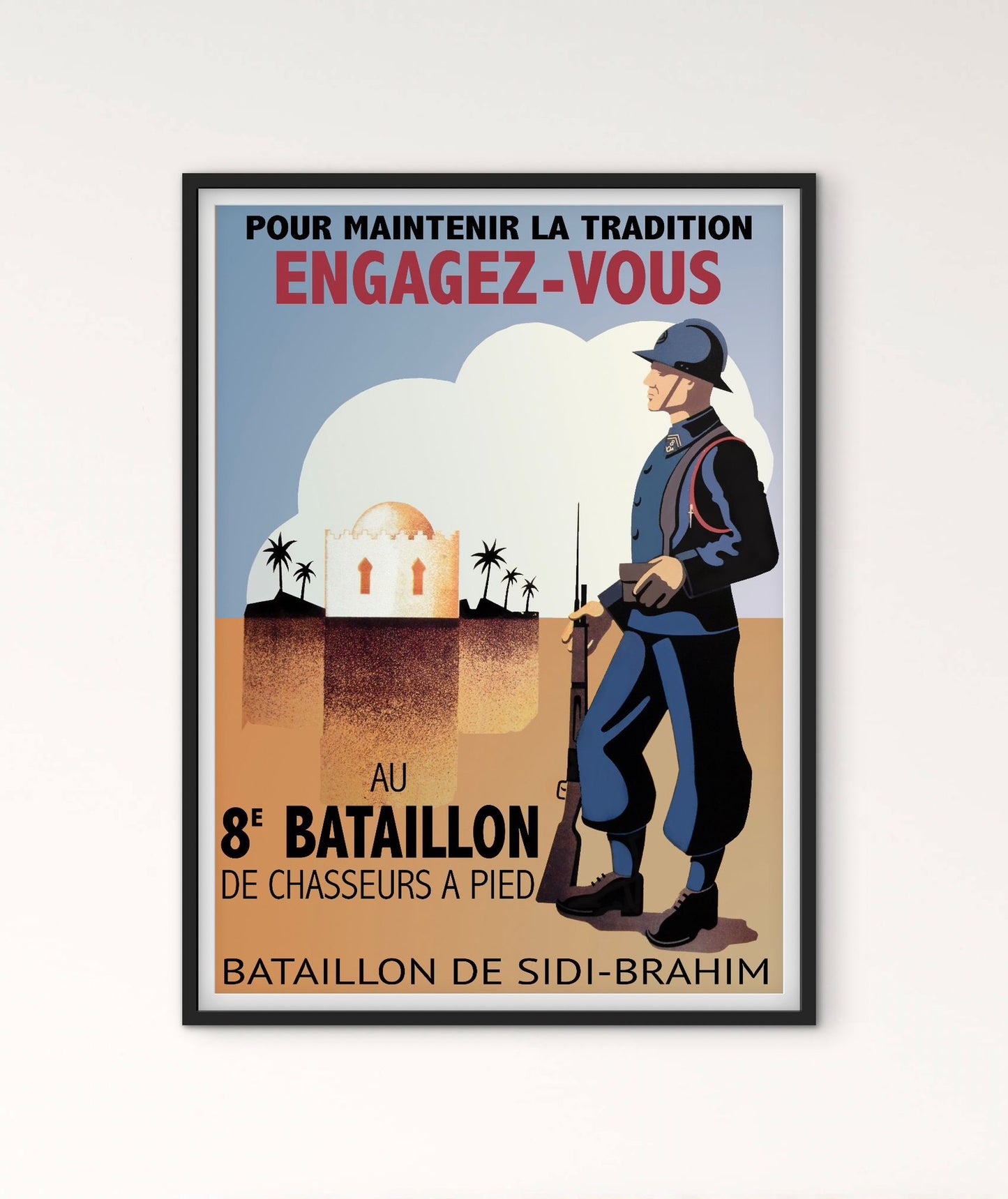 Affiche 8e bataillon de chasseurs à pied