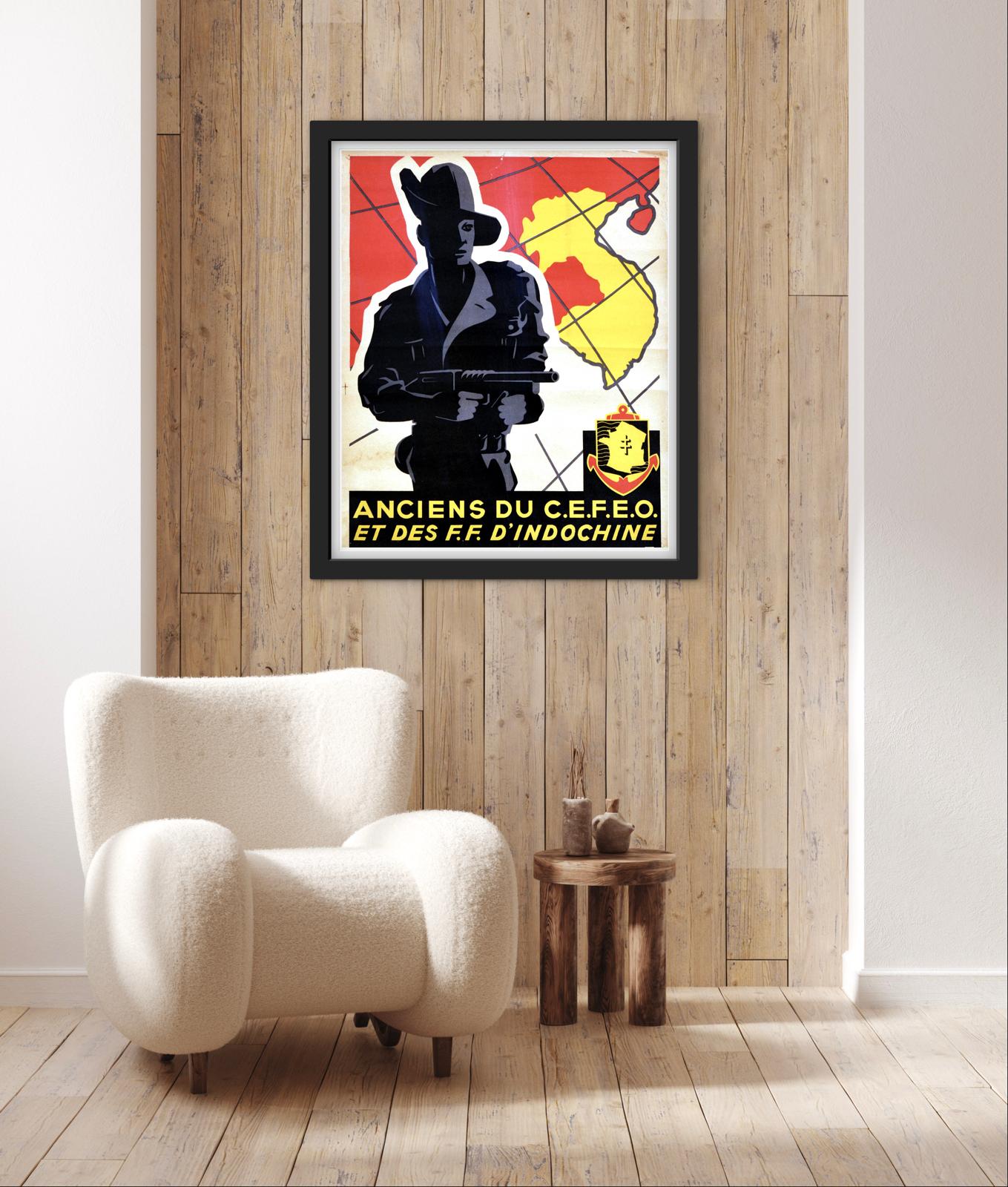 Affiche Indochine anciens du CEFEO