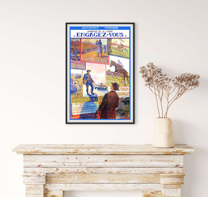 Affiche recrutement militaire armée engagez vous