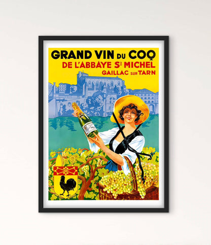 Affiche Vin du coq Gaillac
