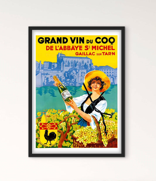 Affiche Vin du coq Gaillac