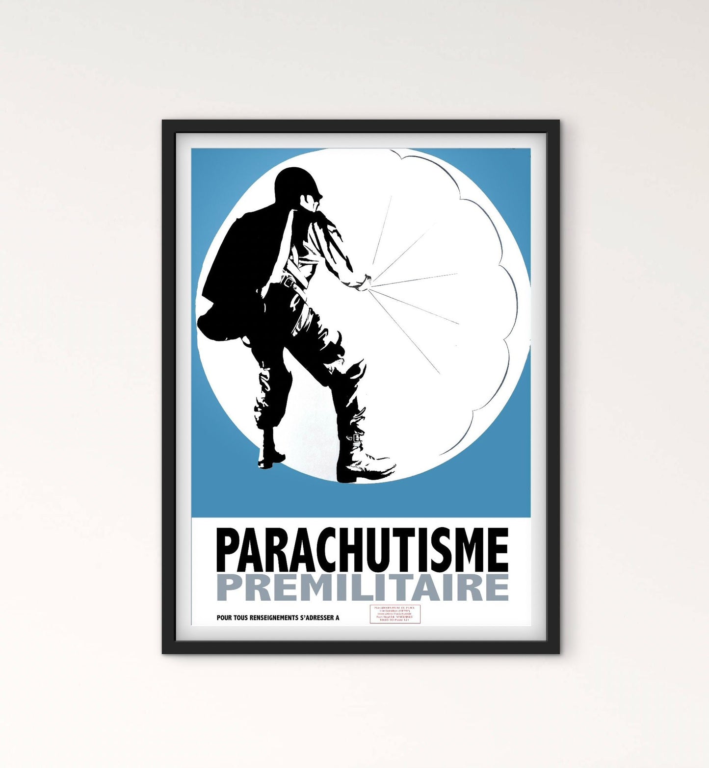 Affiche militaire parachutiste armée affichevintagefrance