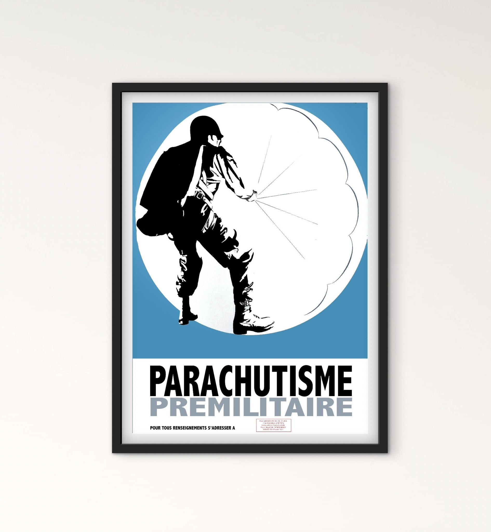 Affiche militaire parachutiste armée affichevintagefrance