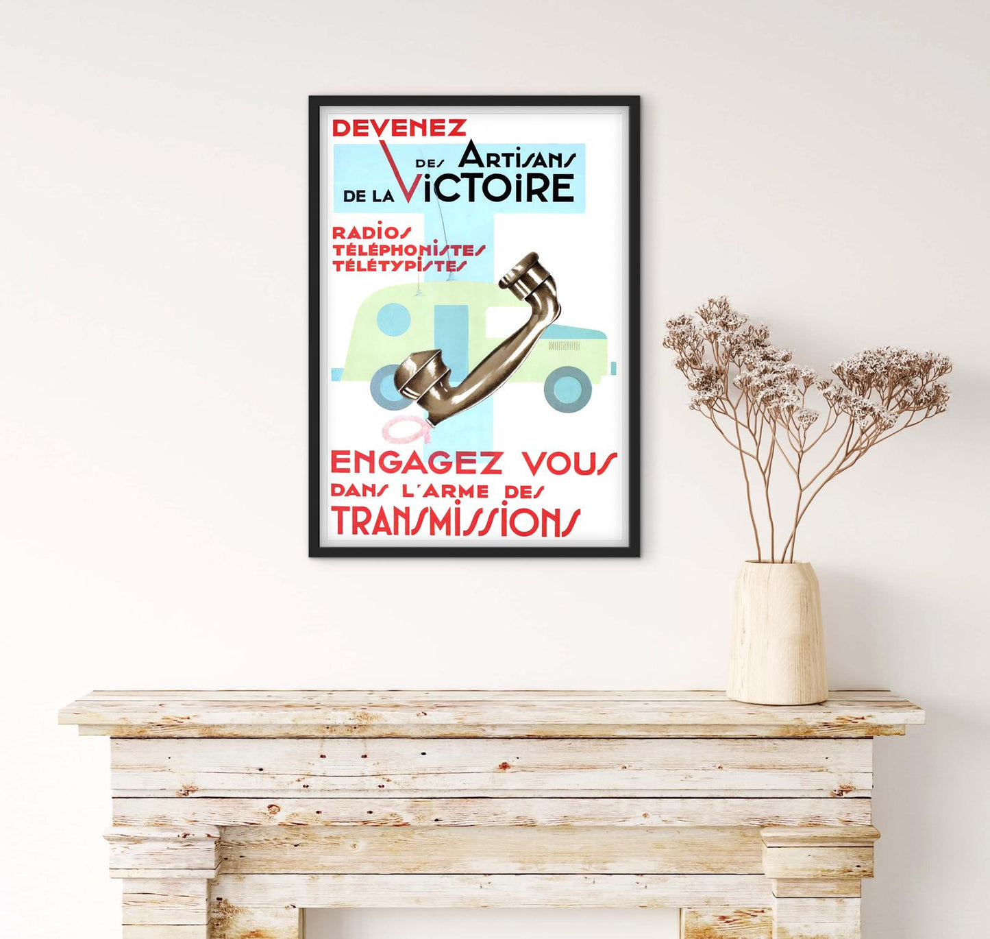 Affiche recrutement militaire engagez vous transmissions